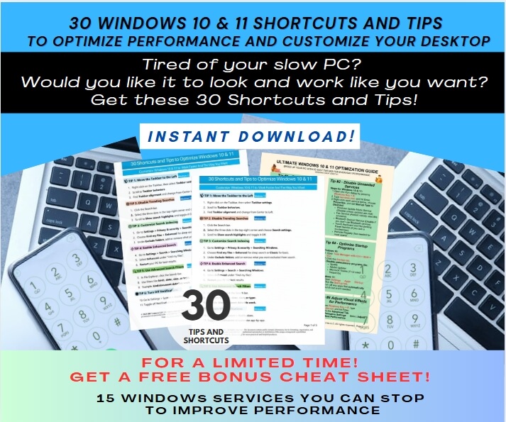 30 Windows 10 and 11 Tips and Shortcuts